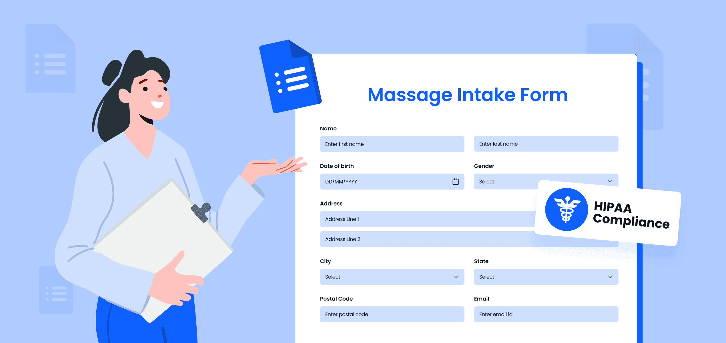 How to Make Your Massage Intake Form HIPAA-Compliant